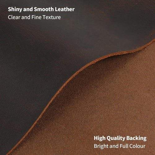 18"X24" Tooling Leather Square Leather Sheets 1.8-2.0MM Thick Genuine Top Full Grain Leather for Crafts Tooling Sewing Crazy Horse Cowhide